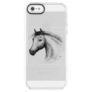 Horse:  White Clear iPhone SE/5/5s Case