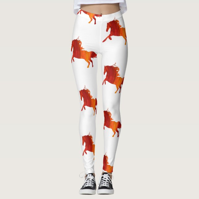 Horse, Wild  Fire Horse  Leggings (Front)