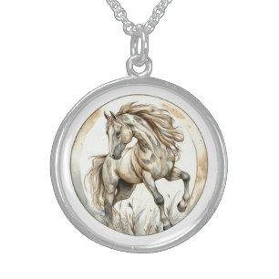 Horse Wild Tame and Timeless Collection Sterling Silver Necklace