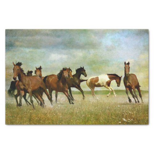 Horse Wild Vintage Painting Decoupage Tissue Paper