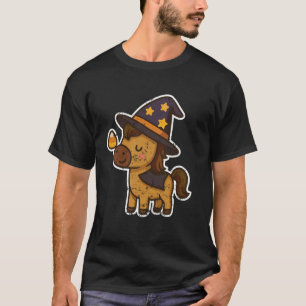 Horse Witch with Candy Corn T-Shirt