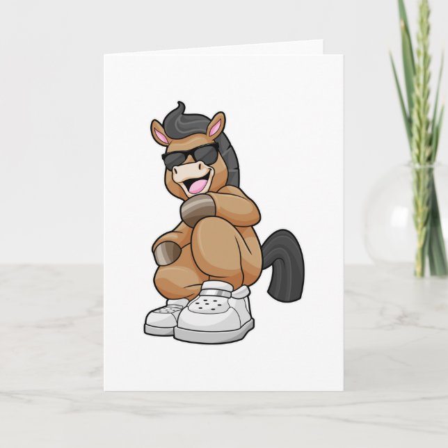 Horse with big Shoes Card (Front)