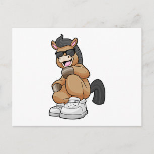 Horse with big Shoes Postcard