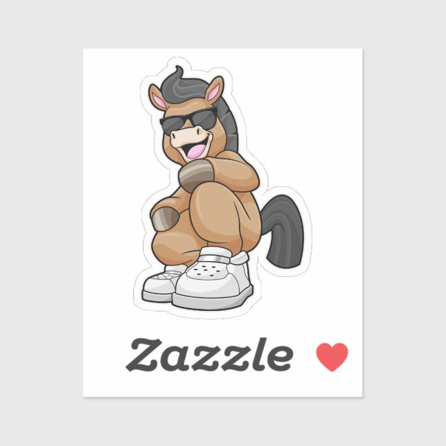 Horse with big Shoes Sticker (Sheet)