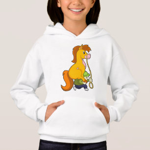 Horse with Boy.PNG Hoodie