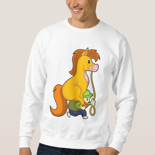 Horse with Boy.PNG Sweatshirt (Front)