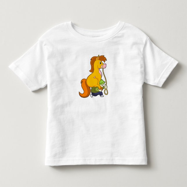 Horse with Boy.PNG Toddler T-shirt (Front)