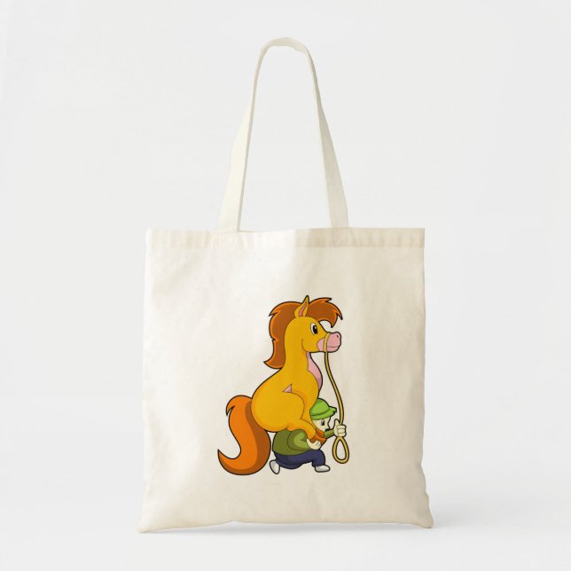 Horse with Boy.PNG Tote Bag (Front)