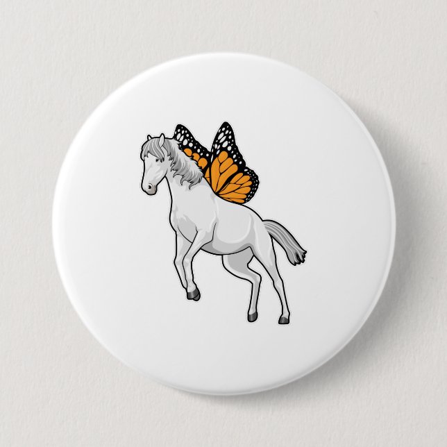 Horse with Butterfly Button (Front)