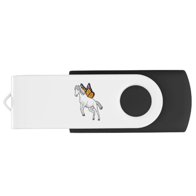 Horse with Butterfly Flash Drive (Back)