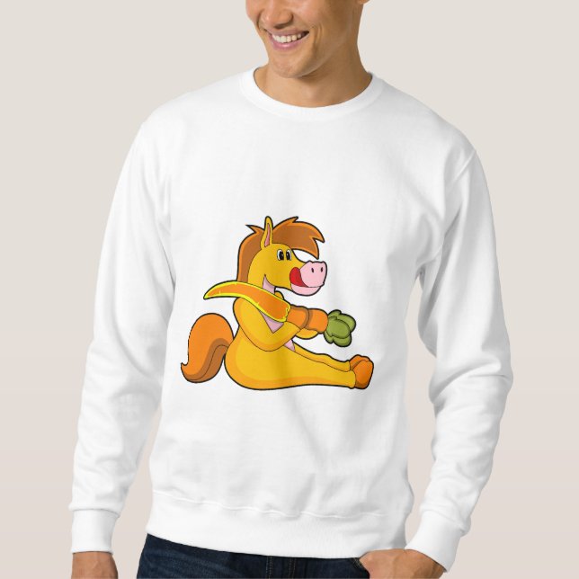 Horse with Carrot Sweatshirt (Front)