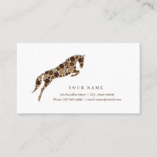 Horse With Colorful Circles Business Card