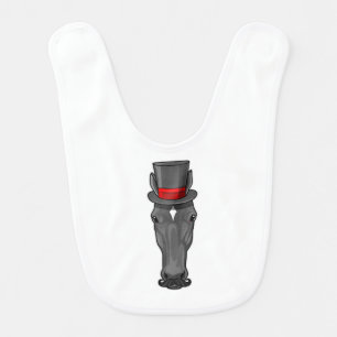 Horse with Cylinder Baby Bib