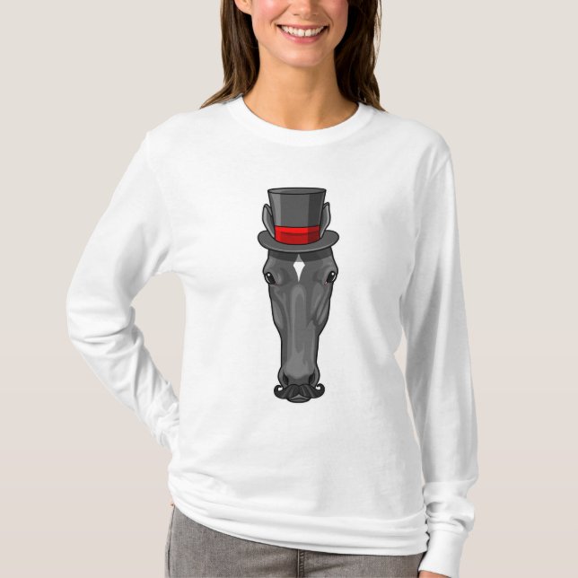 Horse with Cylinder T-Shirt (Front)