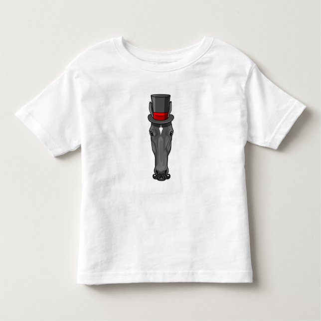 Horse with Cylinder Toddler T-shirt (Front)