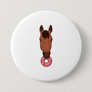 Horse with Donut Button