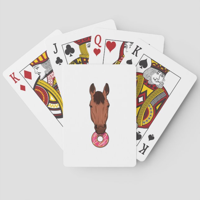 Horse with Donut Poker Cards (Back)