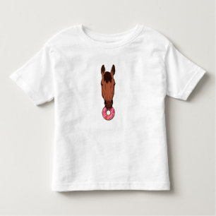 Horse with Donut Toddler T-shirt