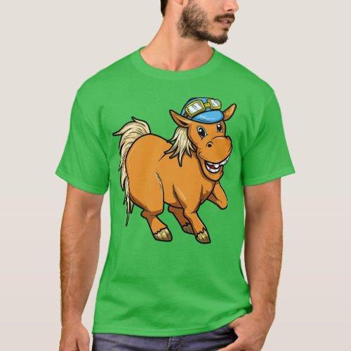 Horse with Glasses T_Shirt