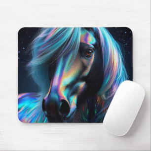 Horse With Iridescent Features Mouse Pad