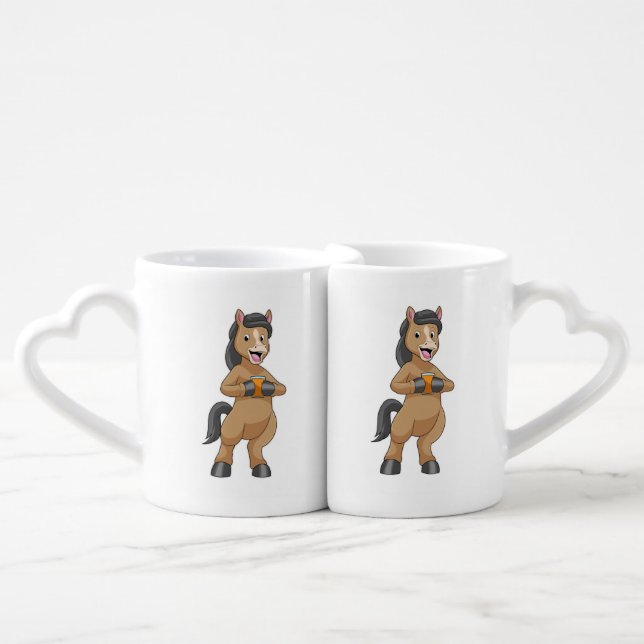 Horse with Mug of Orange juice (Front Nesting)