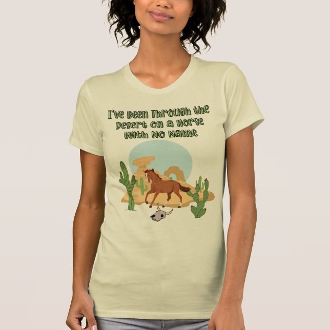 Horse With No Name Women's Bella+Canvas Slim Fit T-Shirt (Front)
