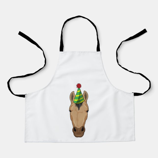 Horse with Party hat Apron (Front)
