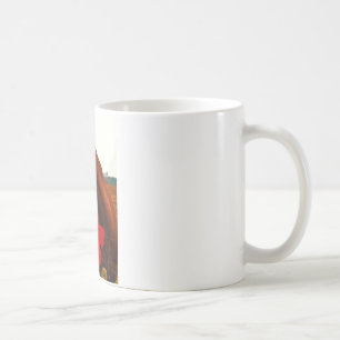 Horse with Red Bow Coffee Mug