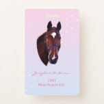 Horse With White Star  Badge at Zazzle