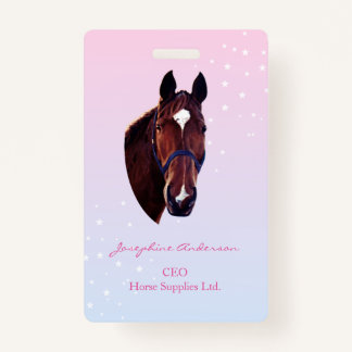 Horse with White Star Badge