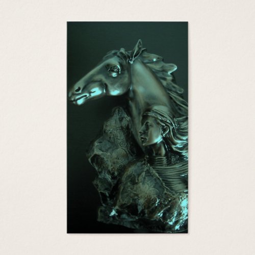 horse woman business card templates