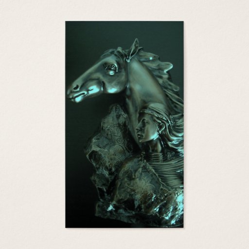 Customizable horse woman business card templates