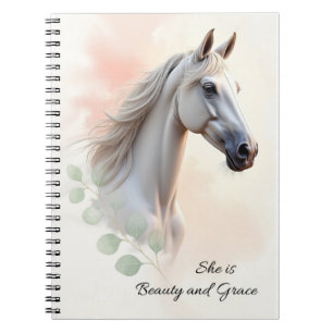 Horse Woman She is Beauty and Grace Water Notebook