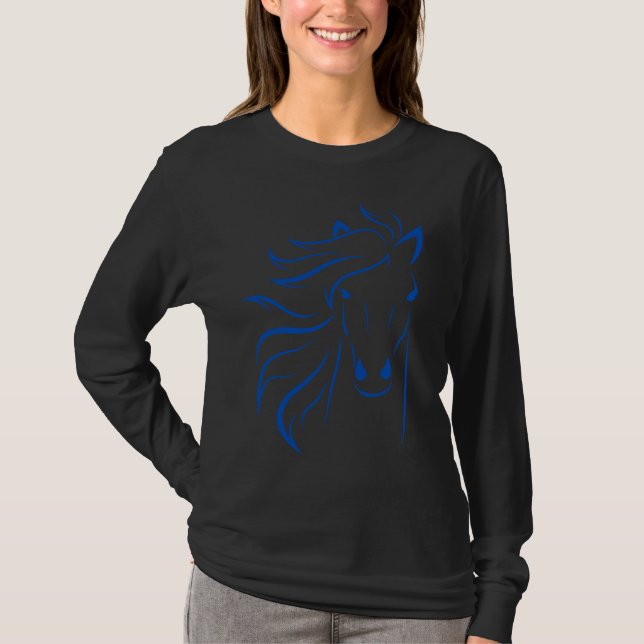 Horse   Women's Equestrian Men Horseback Riding T-Shirt (Front)