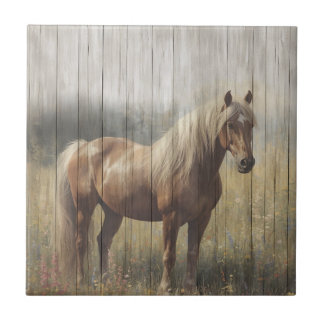 Horse Wood panels look Farmhouse style Ceramic Tile