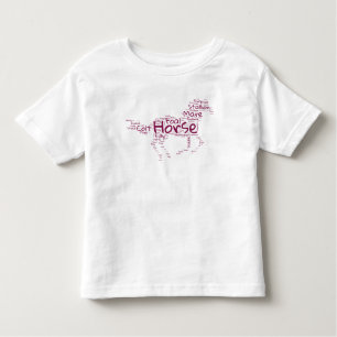 Horse Word Cloud Girls Shirt – Inspirational Horse