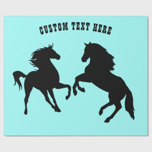 Horse Wrapping Paper Personalized Text