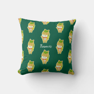 Horse Year Lucky Cute Personalized Throw Pillow