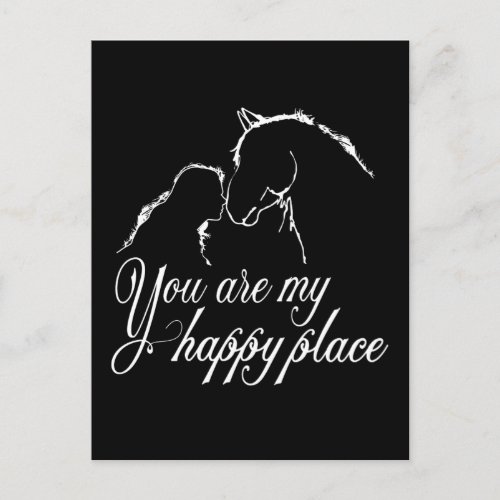 Horse Youre Mine Happy Place Womens Print Themed  Postcard