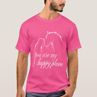 Horse Youre Mine Happy Place Womens Printhemed gif T-Shirt