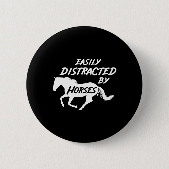 Horseback Horse Riding  Button (Front)