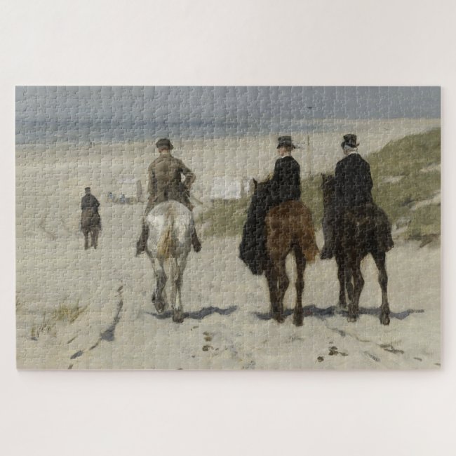 Horseback Ride along the Beach - Fine Art