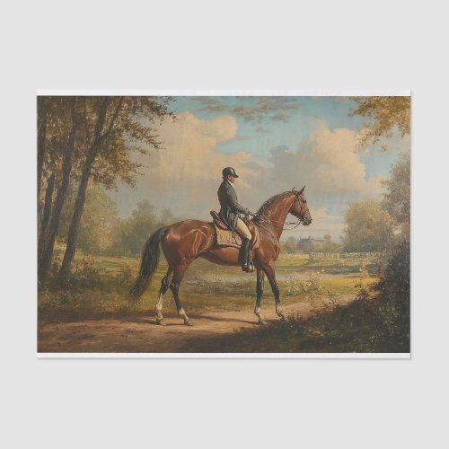 Horseback Rider 1 Decoupage Paper