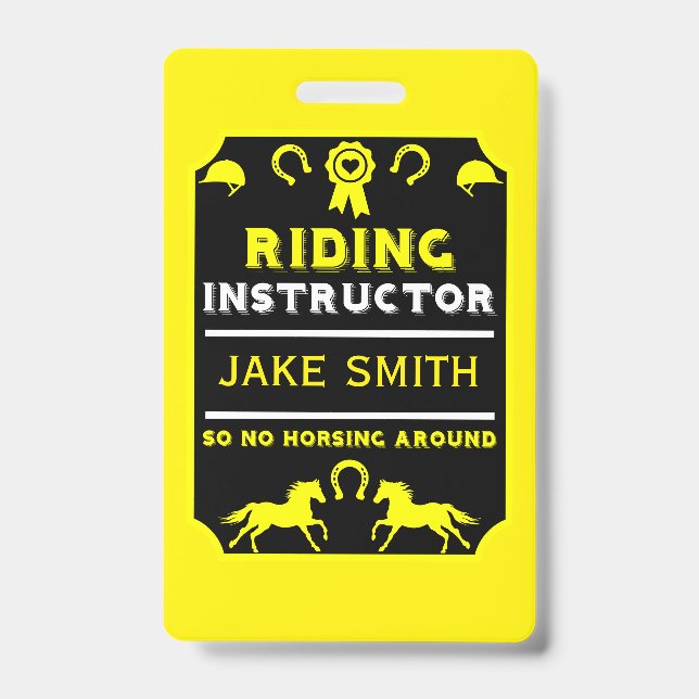 Horseback Rider Instructor Badge (Front)