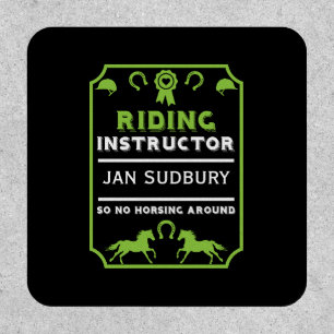 Horseback Rider Instructor Patch