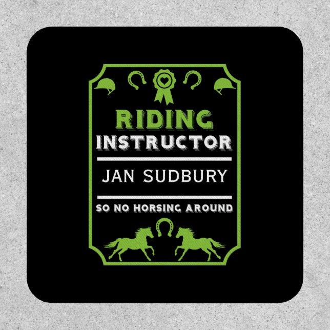 Horseback Rider Instructor Patch (Front)