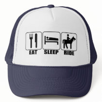 Horseback Rider's Funny Eat Sleep Ride a Horse Hat