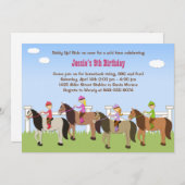Horseback Riding Birthday Party Invitation (Front/Back)