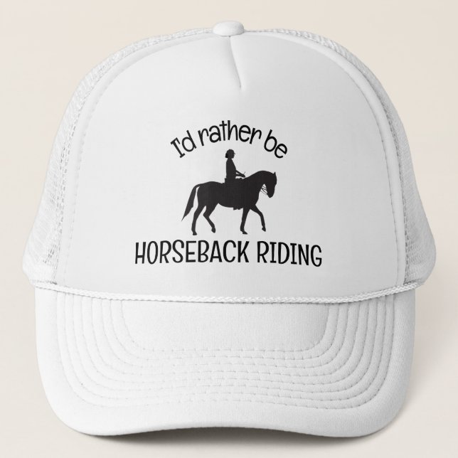 Horseback Riding Equestrian Design Hat (Front)