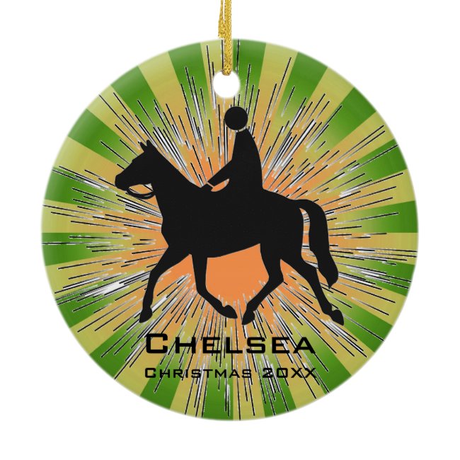 Horseback Riding Equestrian Ornament